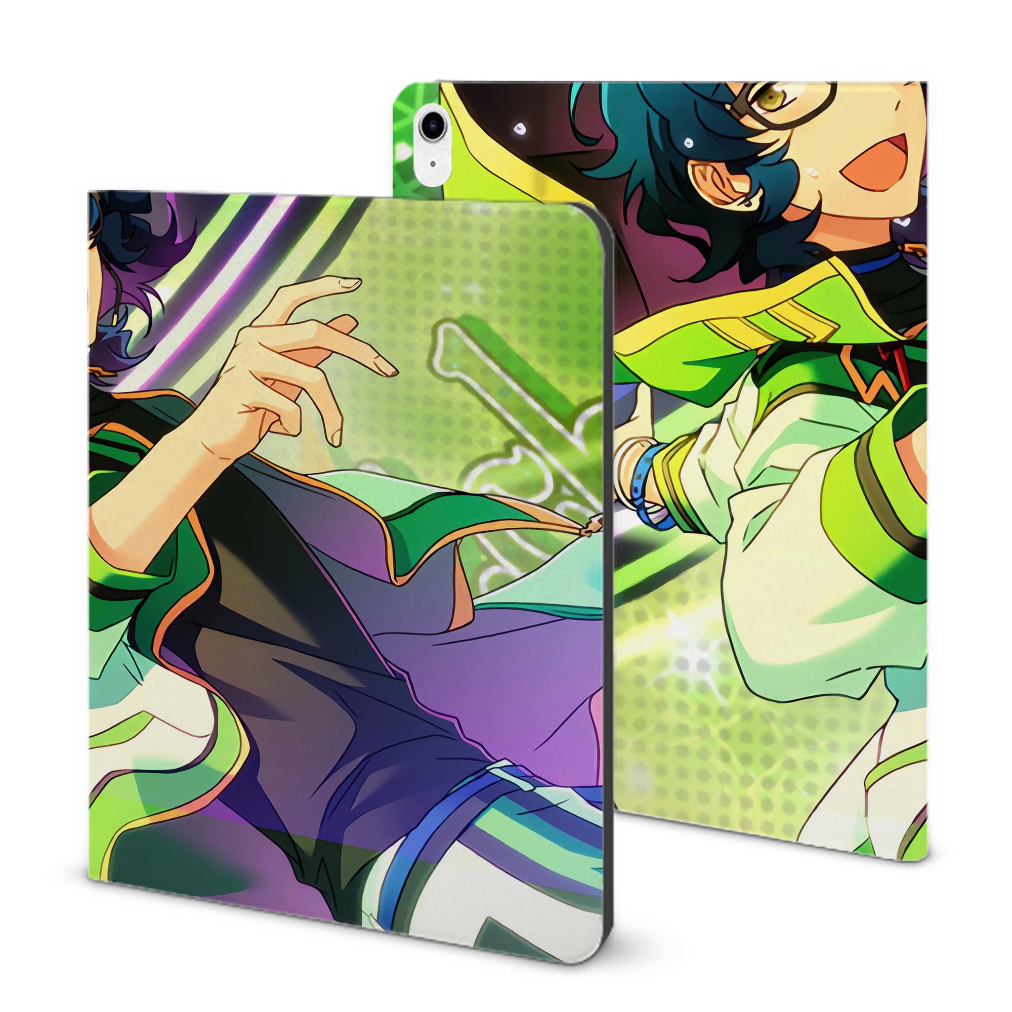 （画像用） あんさんぶるスターズ! Ensemble Stars IPad ケース ブック型 PUレザー TPU 耐衝撃 軽量 薄型 ペン収納なし 全面保護 IPad 各モデル対応